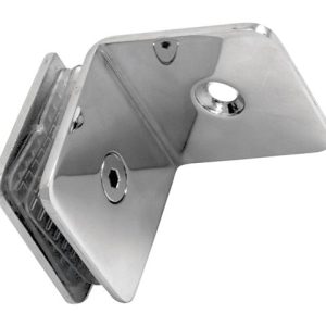 Conector de 90° vidrio - piso - muro