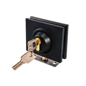 Cerradura al piso para vidrio templado