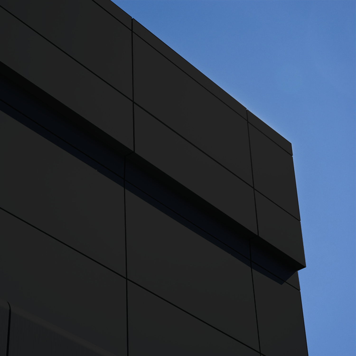 Panel de aluminio compuesto color Negro